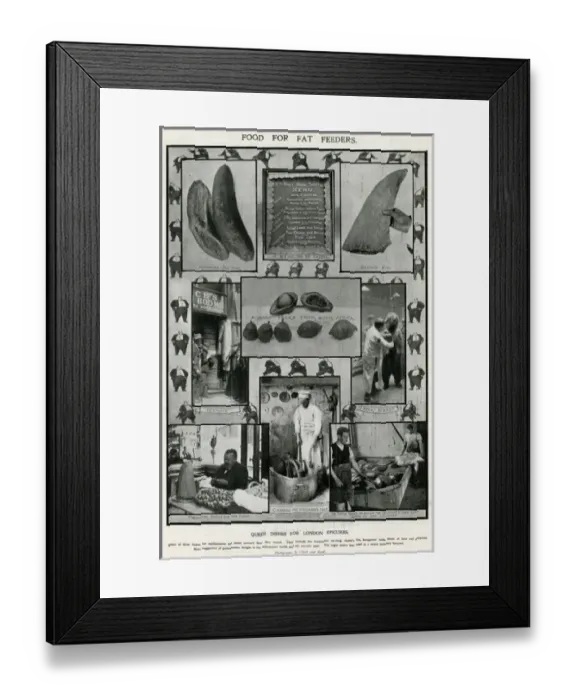 Framed Print : Menu for London epicures 1906 Framed Print : Menu for London epicures 1906