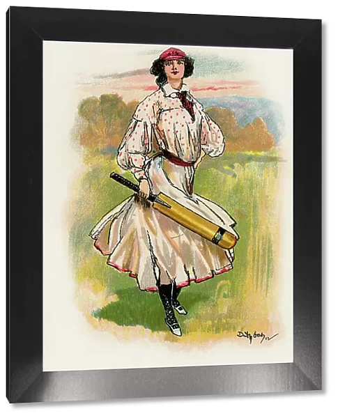 Lady cricketer 1902