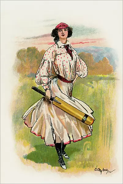 Lady cricketer 1902