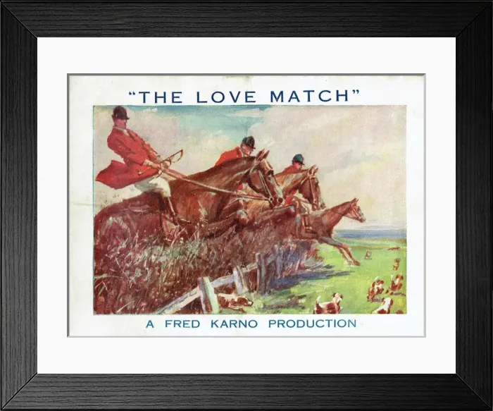 Framed Print : The Love Match by Fred Karno and Cyril Hemmington Framed Print : The Love Match by Fred Karno and Cyril Hemmington