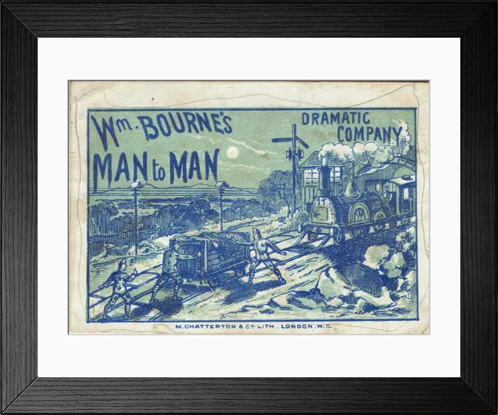 Framed Print : Man to Man by W Bourne Framed Print : Man to Man by W Bourne