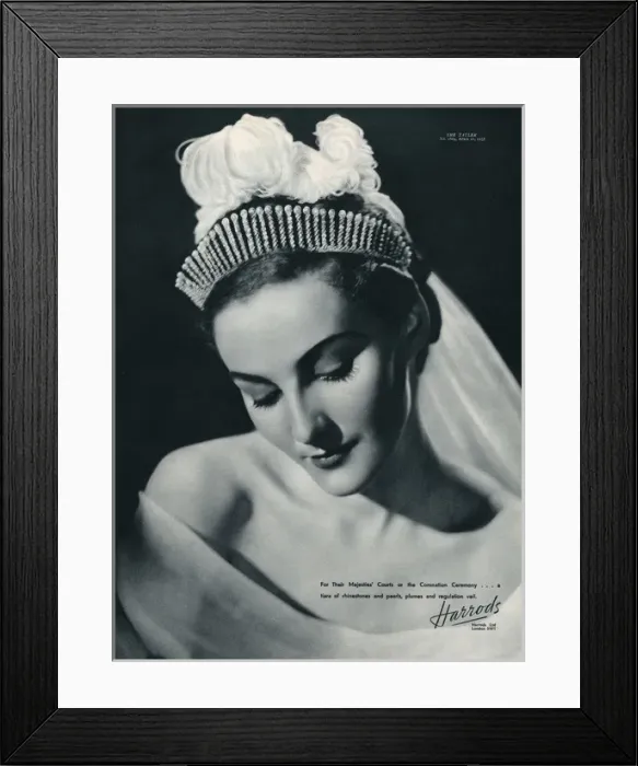 Framed Print : Harrods tiara for court presentations Framed Print : Harrods tiara for court presentations