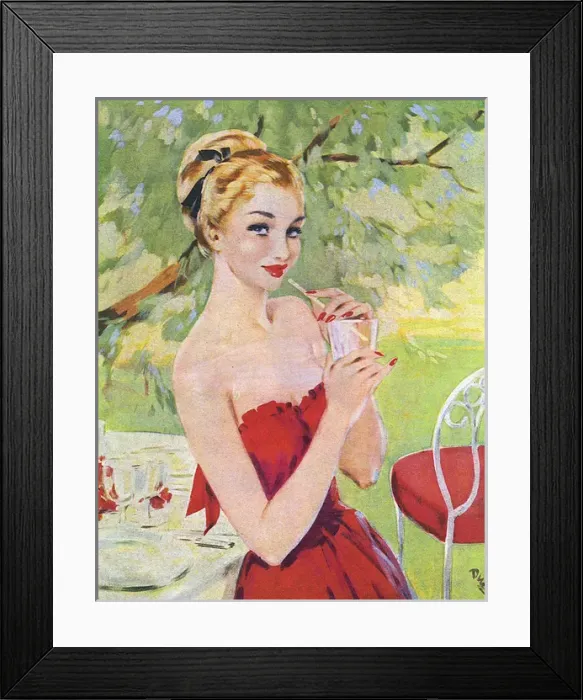 Framed Print : Young woman in a garden Framed Print : Young woman in a garden