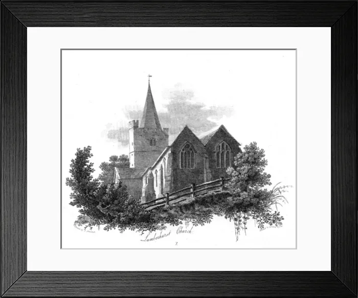 Framed Print : St Marys Church, Lamberhurst, Kent Framed Print : St Marys Church, Lamberhurst, Kent