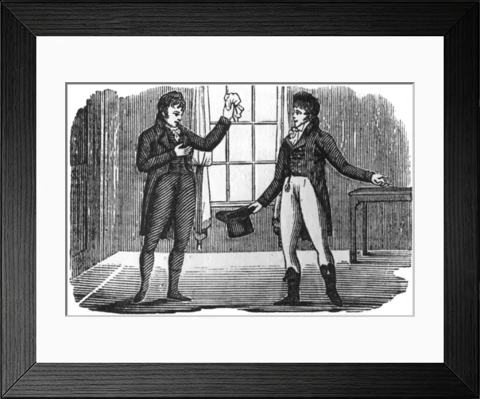 Framed Print : Two gentlemen, c. 1800 Framed Print : Two gentlemen, c. 1800