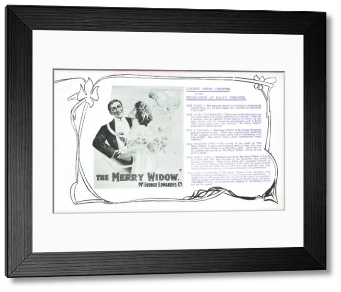 Framed Print : The Merry Widow by Edward Morton Framed Print : The Merry Widow by Edward Morton
