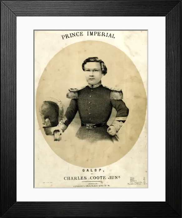 Framed Print : Music cover, Prince Imperial Galop by Charles Coote Junior Framed Print : Music cover, Prince Imperial Galop by Charles Coote Junior