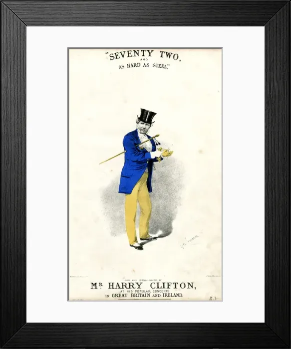 Framed Print : Music cover, Seventy Two and Hard as Steel Framed Print : Music cover, Seventy Two and Hard as Steel