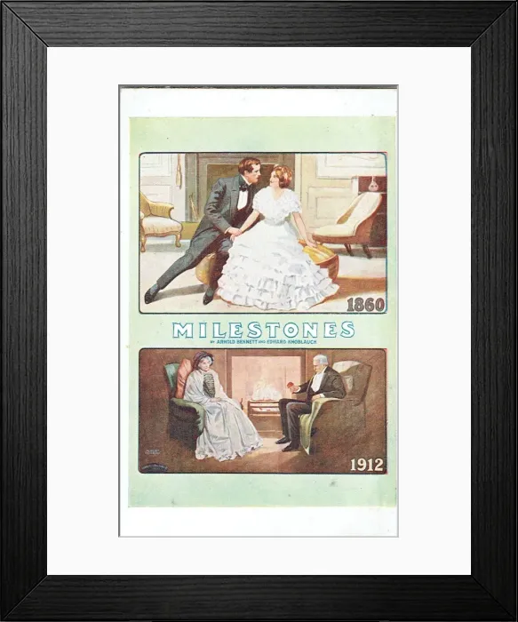 Framed Print : Milestones by Arnold Bennett and Edward Knoblauch Framed Print : Milestones by Arnold Bennett and Edward Knoblauch
