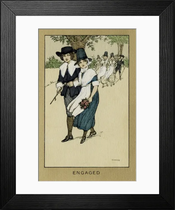 Framed Print : Engaged. Happy young Welsh couple celebrating their engagement with others Framed Print : Engaged. Happy young Welsh couple celebrating their engagement with others