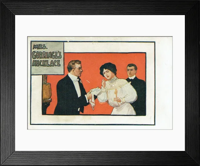 Framed Print : Mrs Gorringes Necklace by Hubert Henry Davies Framed Print : Mrs Gorringes Necklace by Hubert Henry Davies