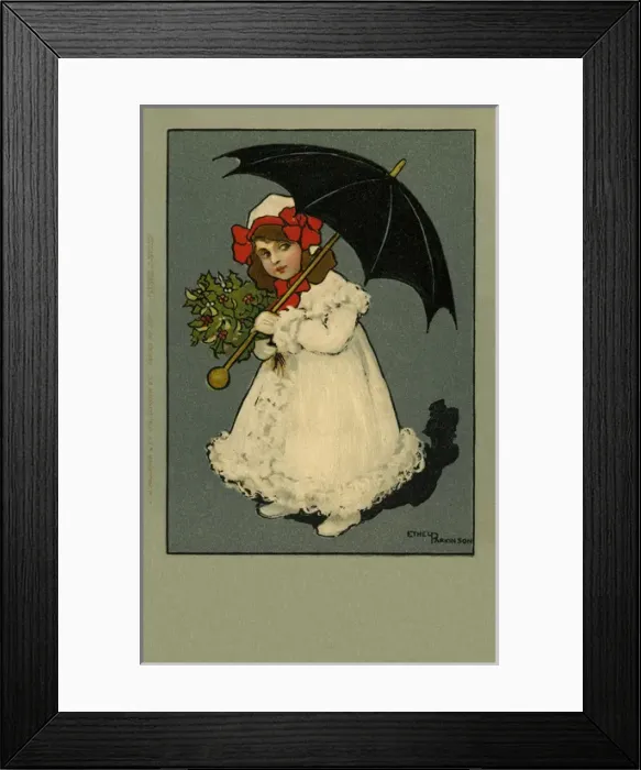 Framed Print : Girl with a brolly Framed Print : Girl with a brolly