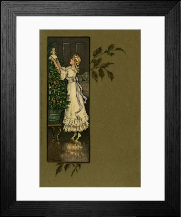 Framed Print : Dressing the Xmas tree Framed Print : Dressing the Xmas tree