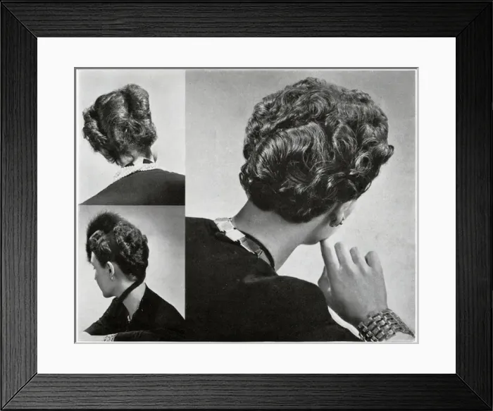 Framed Print : Hairstyles of 1938 Framed Print : Hairstyles of 1938