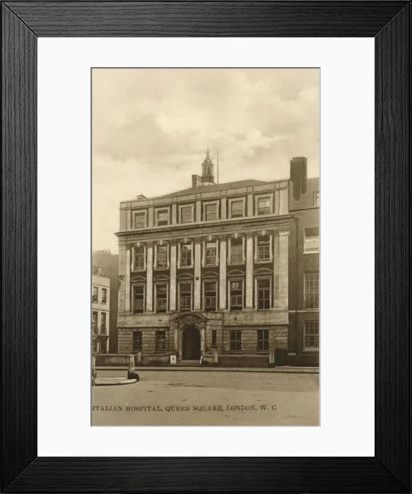 Framed Print : The Italian Hospital, Queen Square, London Framed Print : The Italian Hospital, Queen Square, London