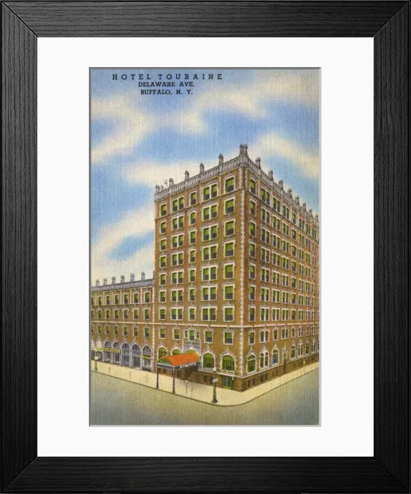 Framed Print : Hotel Touraine, Delaware Avenue, Buffalo, NY Framed Print : Hotel Touraine, Delaware Avenue, Buffalo, NY