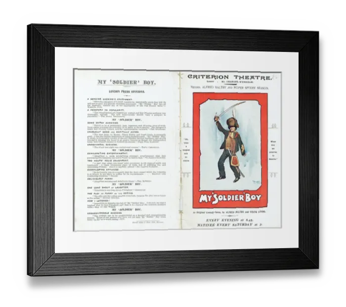 Framed Print : My Soldier Boy by Alfred Maltby and Frank Lindo Framed Print : My Soldier Boy by Alfred Maltby and Frank Lindo