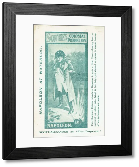 Framed Print : Napoleon at Waterloo Framed Print : Napoleon at Waterloo