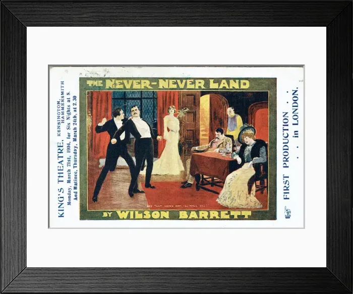 Framed Print : The Never-Never Land by Wilson Barrett Framed Print : The Never-Never Land by Wilson Barrett