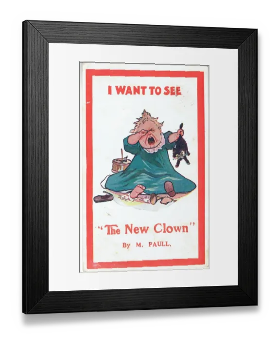 Framed Print : The New Clown by Framed Print : The New Clown by