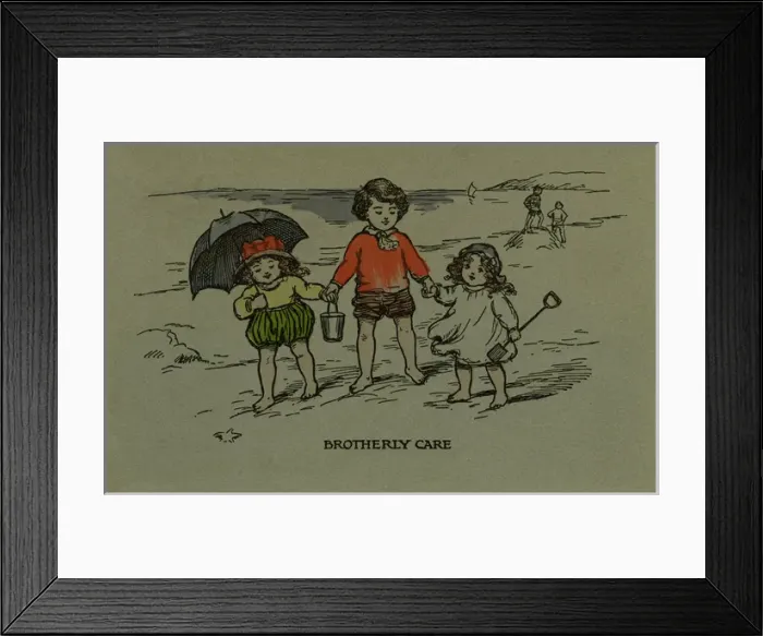 Framed Print : Brotherly care Framed Print : Brotherly care