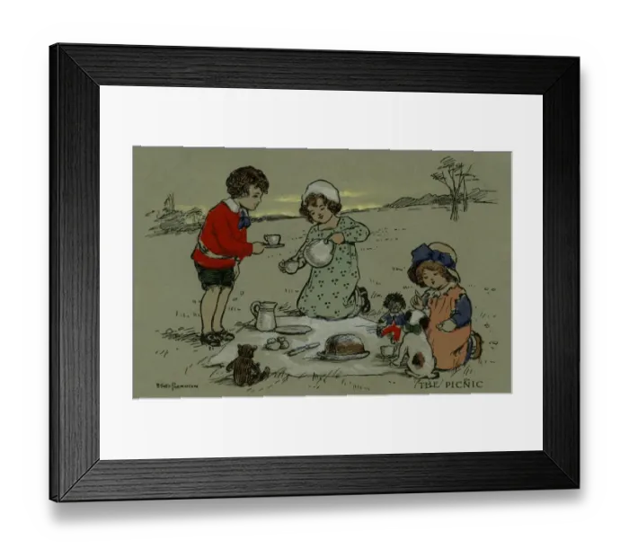 Framed Print : Ther picnic Framed Print : Ther picnic