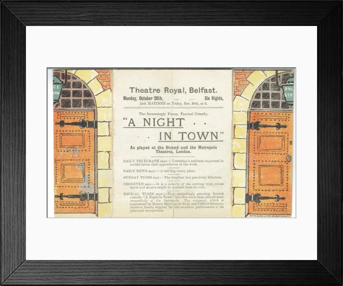 Framed Print : A Night in Town by H A Sherburn Framed Print : A Night in Town by H A Sherburn