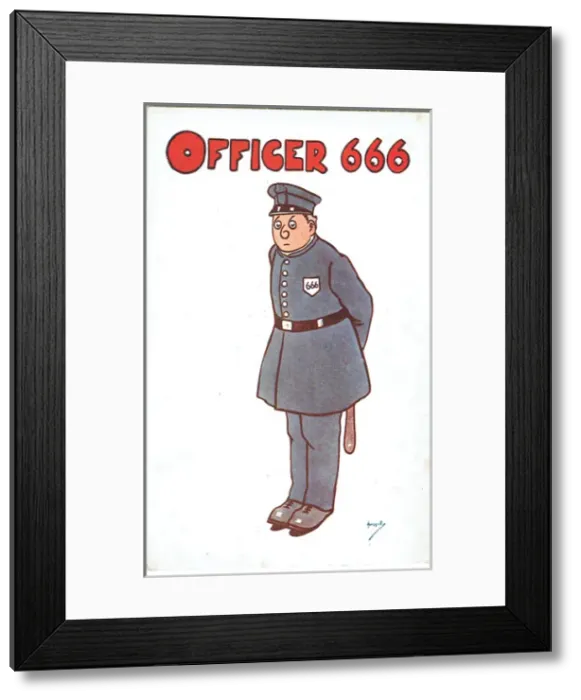 Framed Print : Officer 666 by Augustin McHugh Framed Print : Officer 666 by Augustin McHugh