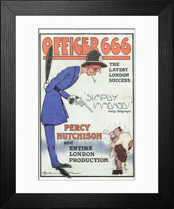 Framed Print : Officer 666 by Augustin McHugh Framed Print : Officer 666 by Augustin McHugh