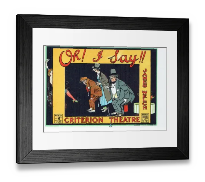 Framed Print : Oh! I Say!! by Sydney Blow and Douglas Hoare