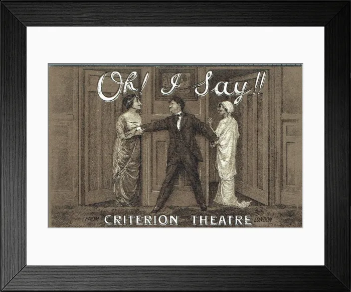 Framed Print : Oh! I Say!! by Sydney Blow and Douglas Hoare Framed Print : Oh! I Say!! by Sydney Blow and Douglas Hoare