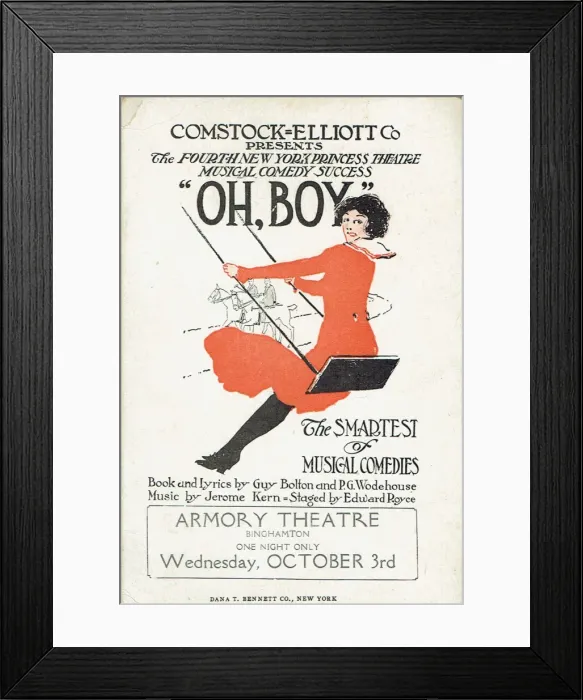 Framed Print : Oh, Boy! by Guy Bolton and P G Wodehouse Framed Print : Oh, Boy! by Guy Bolton and P G Wodehouse