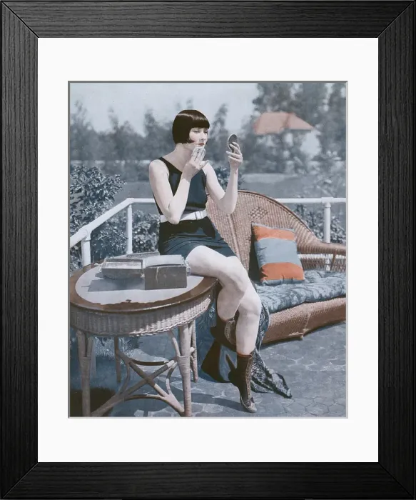 Framed Print : Powdering before taking plunge in swimming pool Framed Print : Powdering before taking plunge in swimming pool