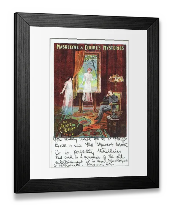 Framed Print : Maskelyne and Cookes Mysteries - The Artists Dream Framed Print : Maskelyne and Cookes Mysteries - The Artists Dream