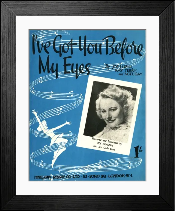 Framed Print : I ve got you before my eyes - Music Sheet Cover Framed Print : I ve got you before my eyes - Music Sheet Cover