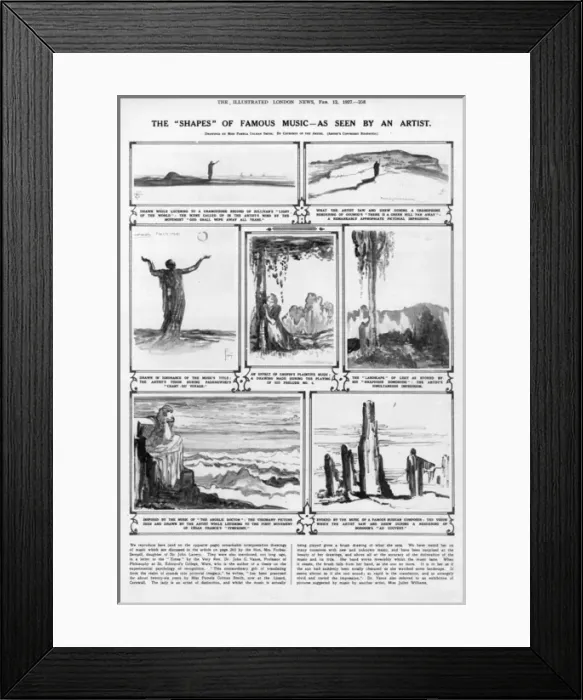 Framed Print : Music visualised by Pamela Colman Smith Framed Print : Music visualised by Pamela Colman Smith