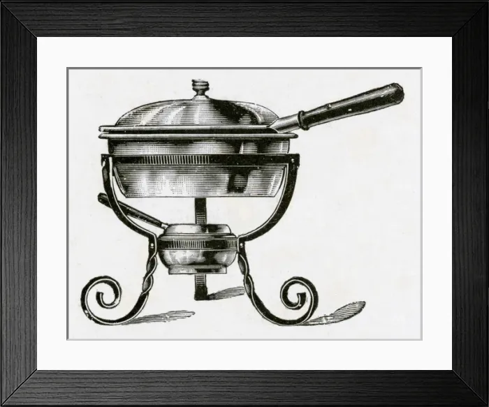 Framed Print : Chafing dishes 1899 Framed Print : Chafing dishes 1899