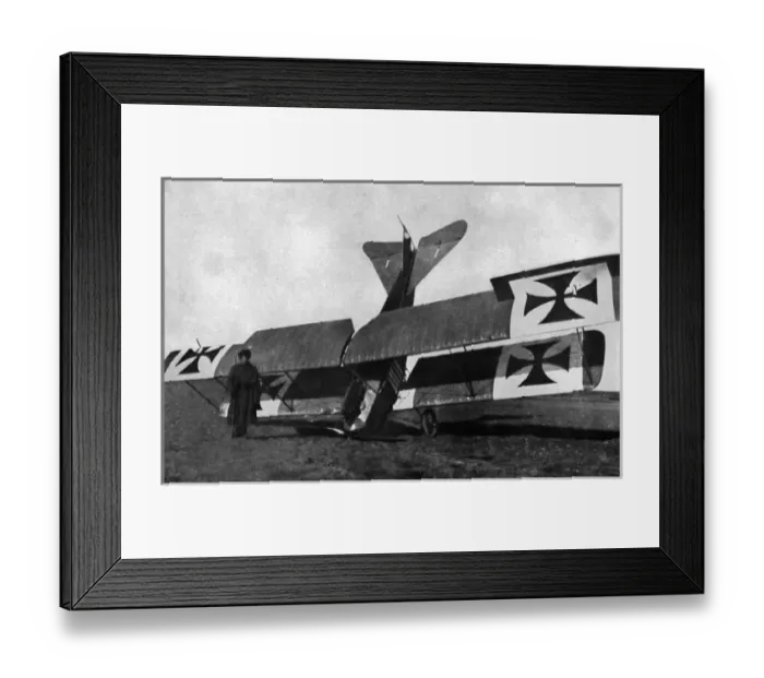 Framed Print : German plane brought down in Russia, WW1 Framed Print : German plane brought down in Russia, WW1