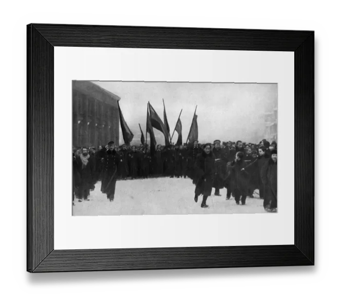 Framed Print : Revolutionists marching, Petrograd, Russia Framed Print : Revolutionists marching, Petrograd, Russia