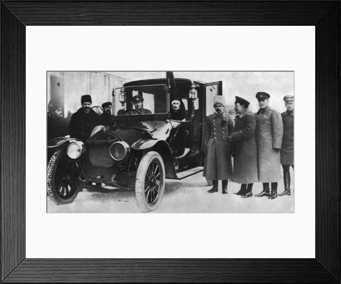 Framed Print : Sister of Mercy in a car, Petrograd, Russia Framed Print : Sister of Mercy in a car, Petrograd, Russia