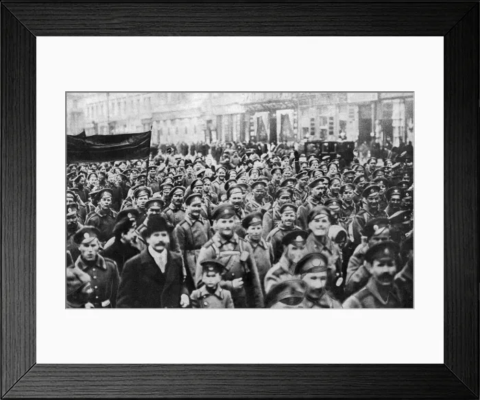 Framed Print : Demonstration during Revolution, Petrograd, Russia Framed Print : Demonstration during Revolution, Petrograd, Russia