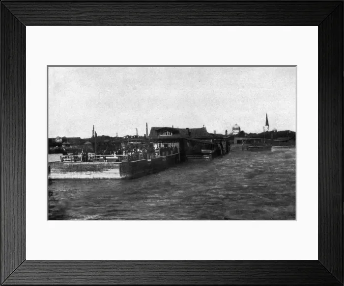 Framed Print : View of the dock at Kronstadt, Russia Framed Print : View of the dock at Kronstadt, Russia