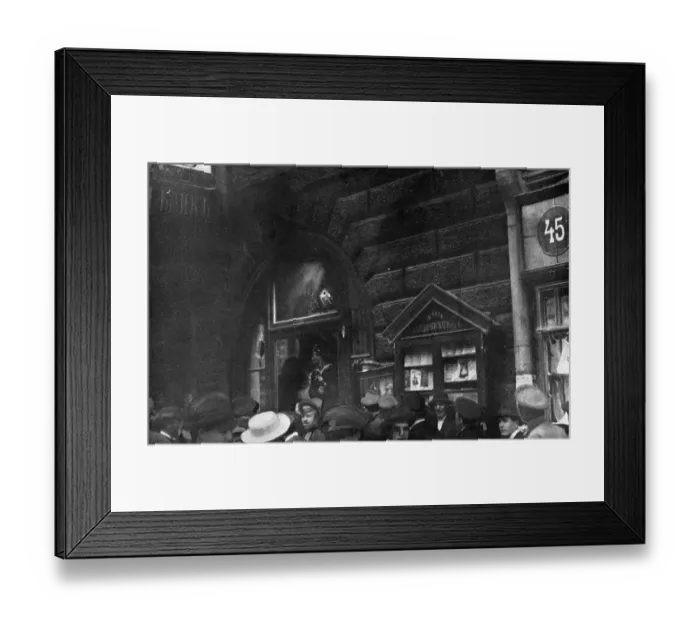 Framed Print : People indifferent to looting from a shop, Russia Framed Print : People indifferent to looting from a shop, Russia