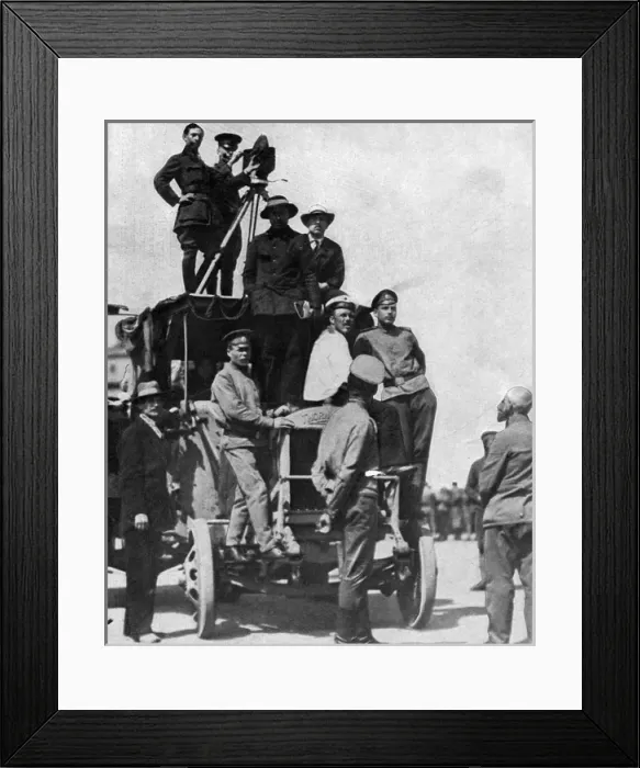 Framed Print : Captain Thompsons camera truck, Petrograd, Russia Framed Print : Captain Thompsons camera truck, Petrograd, Russia