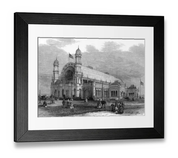 Framed Print : Exterior of the Sydney Exhibition Building, 1872 Framed Print : Exterior of the Sydney Exhibition Building, 1872