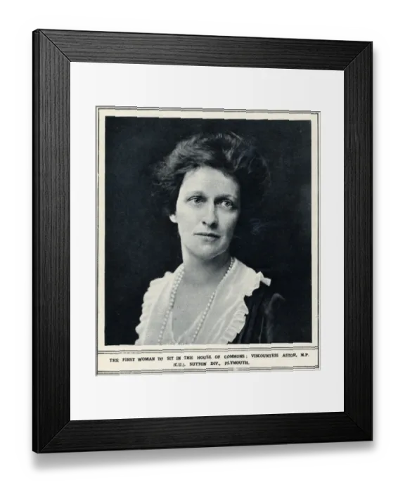 Framed Print : Nancy Viscountess Astor Framed Print : Nancy Viscountess Astor