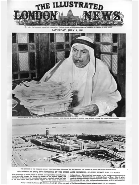 ILN cover - Kuwait and its ruler, 1961