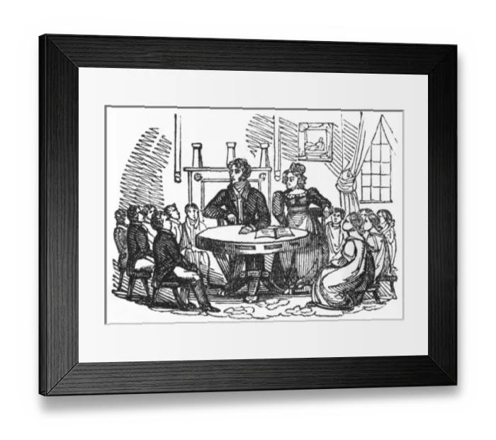 Framed Print : Schoolroom, c. 1800 Framed Print : Schoolroom, c. 1800