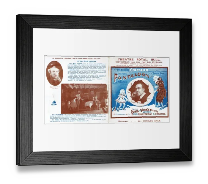 Framed Print : Pantaloon by J M Barrie Framed Print : Pantaloon by J M Barrie
