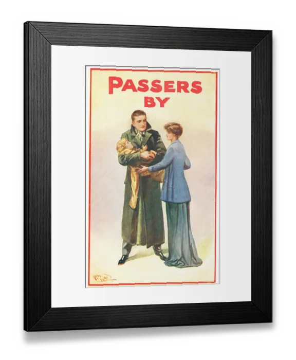 Framed Print : Passers By by C Haddon Chambers Framed Print : Passers By by C Haddon Chambers